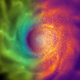 A simulation of a galaxy forming under a modified theory of gravity featuring chameleons.